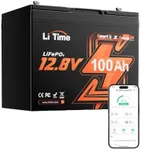 LiTime 4 Pack 12V 100Ah RV Lithium 