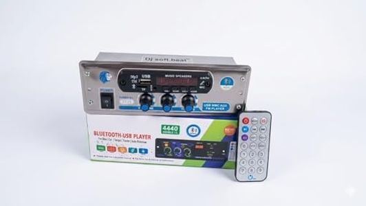 Dj soft.beat 4440 Dual IC Single Din Car Stereo, USB Playback, Bluetooth, FM Player, with Remote Control