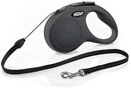 Flexi New Classic Retractable Dog Leash (Cord), 16 ft, Small, Black