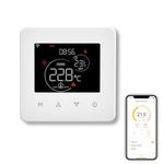 MOES Smart WiFi Thermostat Underfloor Electric Heating, Schedule and Remote Contorl, Hub-Free, Compatible with Amazon Alexa, Touch Panel, 16A