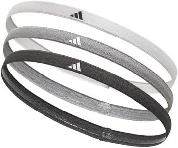 adidas Hairband Set - 3 Thin - Basics - White, Grey, Black