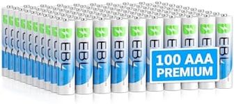 EBL AAA Batteries 100 Count, Alkaline Triple AAA Batteries 1.5V AAA Batteries Ultra Long Lasting Alkaline Battery, 10-Year Shelf Life