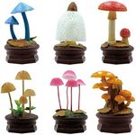 Qualia Tokyo Mushroom Garden Blind Box Version 1 - Beautiful, Lightweight Charms - Blind Box Includes 1 of 6 Collectable Figurines - Authentic Japanese Design - Made from Durable Plastic