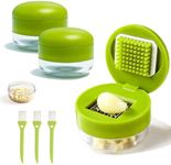Manual Garlic Masher Set, Multi-Functional Mincer for Garlic (3PCS)