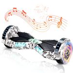 WEELMOTION 8" Off-Road CAMO Hoverboard UL 2272 Certified for Adults With LED Lights and Speaker - All Terrain With Free Bag, Dual 300W Motor up to 8 km/h