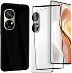 MAOUICI Case for Ulefone Note 17 Pro Cover (6.78 inches),Black Shell Case for Ulefone Note 17 Pro with 1 Tempered Glass Screen Protector