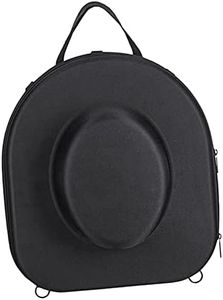 Perfeclan Cowboy Hat Storage Box Felt Hat Box EVA Outdoor Handbag Durable Carrier Carrying Handle Hat Holder Travel Hat Case for Fedora Hat Boater Hat