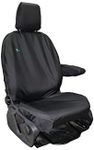 Town and Country Covers Single Front Seat Cover, Black