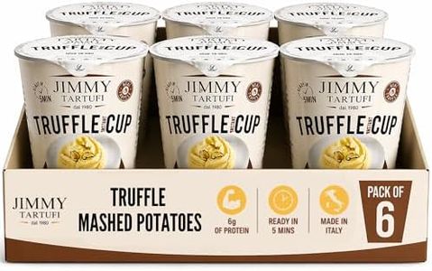 Jimmy Tartufi Truffle Mashed Potatoes Instant Cup | Real Black Truffle & Creamy Potato | Ready in 5 Minutes | Made in Italy | 6-Pack (6 x 1.7 oz)