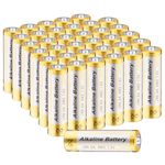 CICMOD AA Alkaline Batteries 1.5V Double A Battery 5 Year Storage - 36 Pack