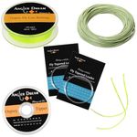 Green WF Fly Fishing Line Kit 1 WT Fly Fishing Line Leader Braided Backing Fish Line