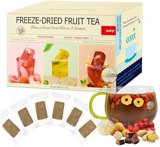 Freeze-Dried Brown Sugar Ginger Date Tea for Women – Caffeine-Free Herbal Drink with Real Jujube, Goji Berries, Longan & Rose – Sweet, Spicy & Nourishing Blend – 15g x 6 bags