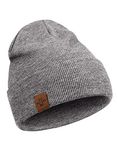 Beanie for Men, Comfortable Breathable Soft Beanie, Fashion Winter Hats for Women and Men, Gifts for Him/Her (Grey)