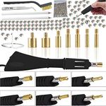 Hotfix Rhinestone Applicator Tool 7-in-1 Hot Fixed Applicator Rhinestones Kit Include AB Crystal Rhinestones, 7 Tips, 2 Pencils, Tweezers and Support Stand