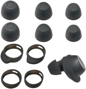 Silicone Earbuds Tip for Samsung Galaxy Buds FE Ear Wing Tips Fit in The Case for Galaxy Buds FE Earbuds Accessories Earbuds Tips, Gray
