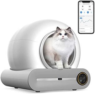 LMYYDES Boîte à litière Automatique pour Chat, 65L + 9L Extra Large autonettoyante pour Plusieurs Chats, contrôle APP/élimination des odeurs/Protection de sécurité Smart Cat Litter Box