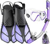 CAPAS Snorkel Mask Fins Set, Travel