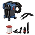 Bosch Professional 18V System Gas 18V-10 L Industrial dust Extractor (excluding Rechargeable Battery, 1.6 m Hose, 3 x Extension Tubes, in Cardboard Box)