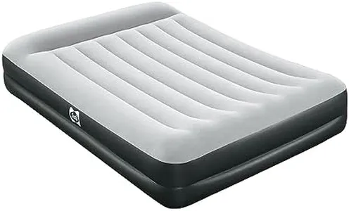 SEALY Tritech 16” Queen Sized Inflatable Air Mattress Bed with Built-in Pump, Storage Bag, and Repair Patch for Indoor and Outdoor Use