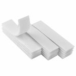 Velcro Fasten Mounting Stickers 1 inch x 4 inch 15 Hook 15 Loop Tape Strong Self Adhesive Nylon Material Gum Velcro for Home Office School Decorating and Other Craft Applications (White)