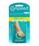 Compeed Active Corn Bandage For Foot Finger Rubbing Protection From Shoes Bite, Foot Corn Remover Bandages, Medium Size, Pack Of 10