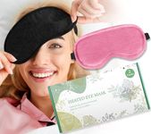 MUSICOZY Heated Eye Mask, Dry Eye Mask, Weighted Eye Mask, Warm Compress for Dry Eye, Moist Heat Eye Mask with Lavender Cassia Seed for SPA, Eye Compress Moist Heat, Warm Eye Compress for Men Women