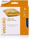 VELCRO Brand for Fabrics - Sew On Fabric Tape for Alterations and Hemming - No Ironing or Gluing - Ideal Substitute for Snaps and Buttons - Tape, 20mm x 5m, Blue