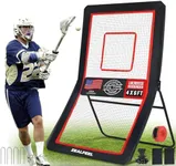 ZEALFEEL Lacrosse Rebounder 4x6ft, 5 Adjustable Angles, 6-in-1 Sports Rebounder for Lax, Volleyball, Baseball, Softball, Tennis & Soccer Training, Lacrosse Rebound for Backyard with Target Strip