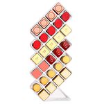 JessLab Lipstick Organizers and Storage, Acrylic Lipstick Holder Lip Gloss Tower Clear Cosmetic Fish Sticks Lip Makeup Organizer Lip Stick Storage for Bathroom Vanity Countertop, 28 Slots