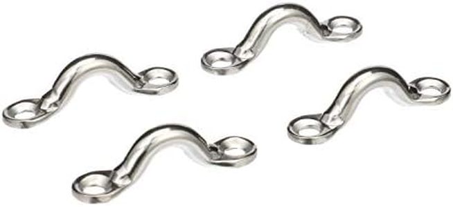 Seachoice Multi-Purpose Forged Stainless Steel 3/8 In. Eye Straps, Set of 4