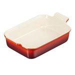 Le Creuset Heritage Rectangular Dish, Stoneware, 26 cm, 2.4 litres, Cerise, 71102260600001