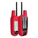 kwmobile Case Compatible with Garmin Alpha 100 - GPS Handset Navigation System Soft Silicone Skin Protective Cover - Red