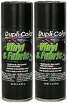 Dupli-Color HVP104 Gloss Black Vinyl & Fabric Coating 11 oz. Aerosol (2 Pack)