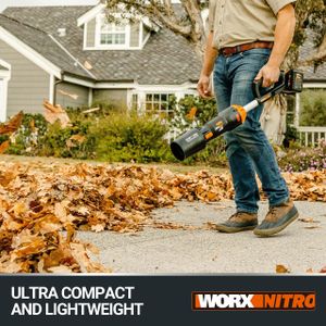 WORX Nitro 36V Cordless Leaf Blower – Powerful Battery Garden Tool