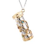 The Bradford Exchange 'You Colour My World’ Granddaughter Kaleidoscope Ladies' Pendant –With A Real Functioning Kaleidoscope, 24-Carat Gold Ion-Plating And Sparkling Crystals