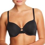 Maidenform Women's One Fab Fit Underwire, Microfiber T-Shirt, Full-Coverage Convertible Bra, Black, 36C