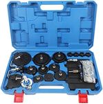 TYRAREX 12pcs Brake Master Cylinder Adapters Brake Fluid Bleeding Bleeder Tool Kit with Storage Case for Most Vehicles