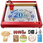 xTool D1 Pro 20W Laser Engraver, 120W Laser Cutter, Laser Engraver and Cutter Machine for Wood and Metal, Laser Engraving Machine for Acrylic, Leather, Paper, Glass, DIY Gifts