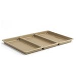 GoodCook 11” x 17” Non-Stick Divided Sheet Pan – 3-in-1 Textured Cooking Pan, Baking Dish, Scratch-Resistant Carbon Steel Oven Pan for Meal Prepping & Sheet Pan Dinners