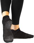 LA ACTIVE Non Slip Yoga Grip Socks - Barre Ballet Pilates Athletic Socks for Men and Women