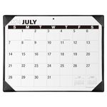 Nekmit 2024-2025 Monthly Desk Pad Calendar, 18-Month Large Desk Calendar from Now to Dec 2025 for Planning, Ruled Blocks, 21 x 16.5 Inches, Black