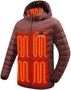 Venustas Unisex Dual-Control Heated Jacket, Water-resistant Heated Coat for Women and Men with Battery Included