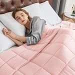 CYMULA Weighted Blanket for Adults 20lbs 60"x 80" Queen Size Pink Cooling Weighted Blankets