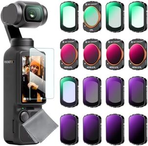 K&F Concept ND, ND/PL, Effect Filter for DJI Osmo Pocket 3, 16Pack Black Diffusion 1/4 1/8 UV CPL ND32/PL ND16/PL ND8/PL ND64/PL ND8 ND16 ND32 ND64 ND128 ND256 ND1000, Light Pullution Reduction Filter