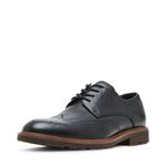 Steve Madden Men's Acari Oxford, Black Leather, 11