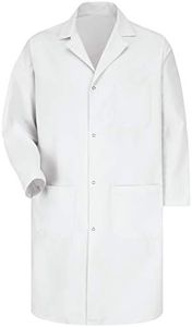 Red Kap Mens Rk With Pockets Medical Lab Coat, White, Large US