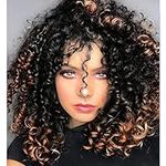 Curly Wigs for Black Women - Brown 