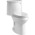 Kohler K-3946-Ra-0 White Adair Adair 1.28 Gpf One-Piece Elongated Comfort Height Toilet - With Seat K-3946-Ra