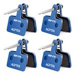 Brake Pads for Bicycle, AGPTEK 4 Pairs Bike Disc Brake Pads, Compatible with Shimano B01S M515 M525 C501 C601 M415 M416 M485 (Blue)