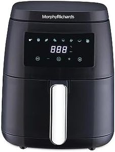 Morphy Richards Digital Air Fryer For Home|1500W With Digital Control|Dual Fan Technology|Adjustable Time & Temperature Control|Voltage Fluctuation Protection|2-Yr Warranty By Brand|Black, 5 liter